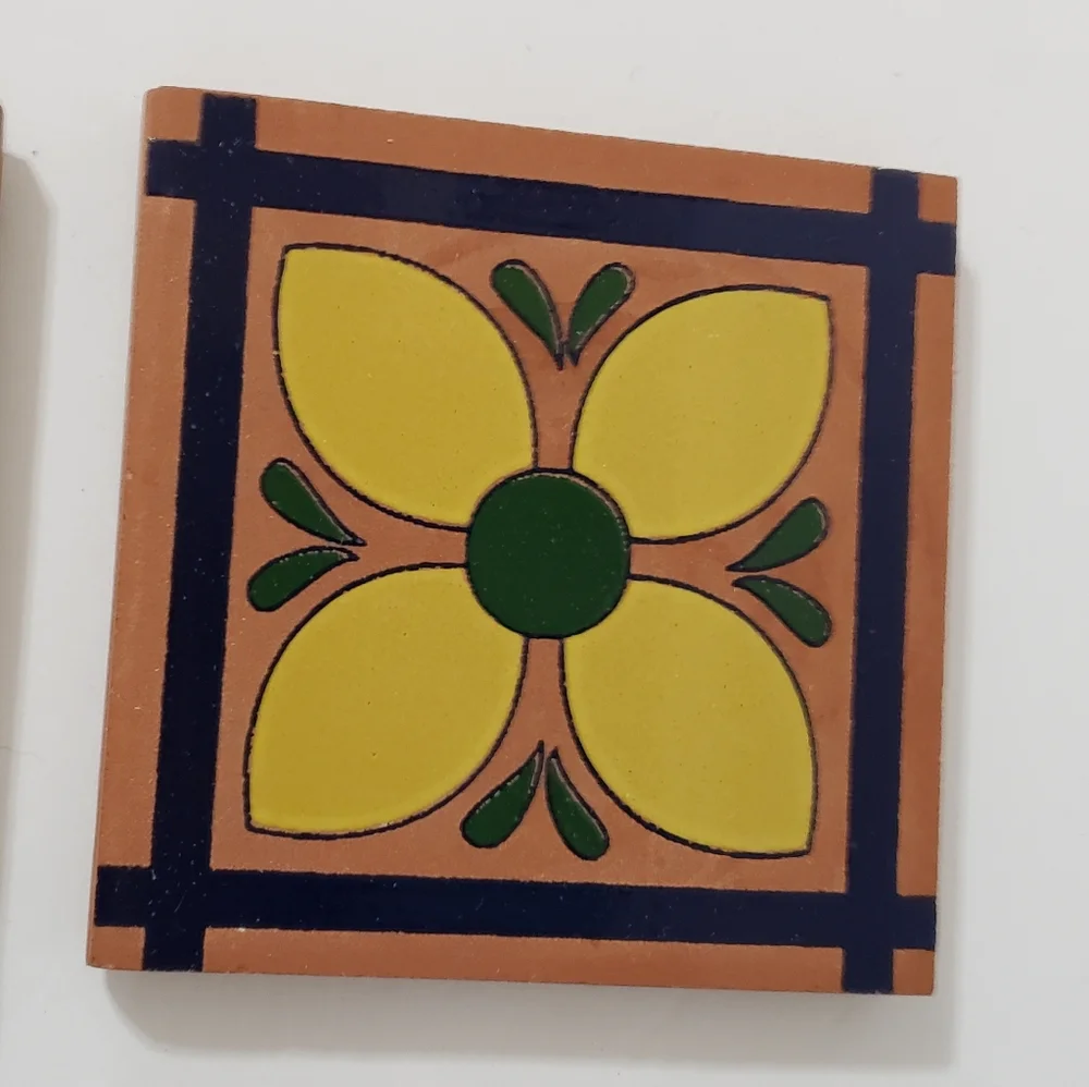 Hand Crafted blue yellow