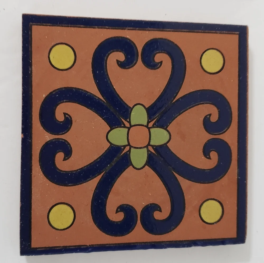 Hand Crafted blue yellow