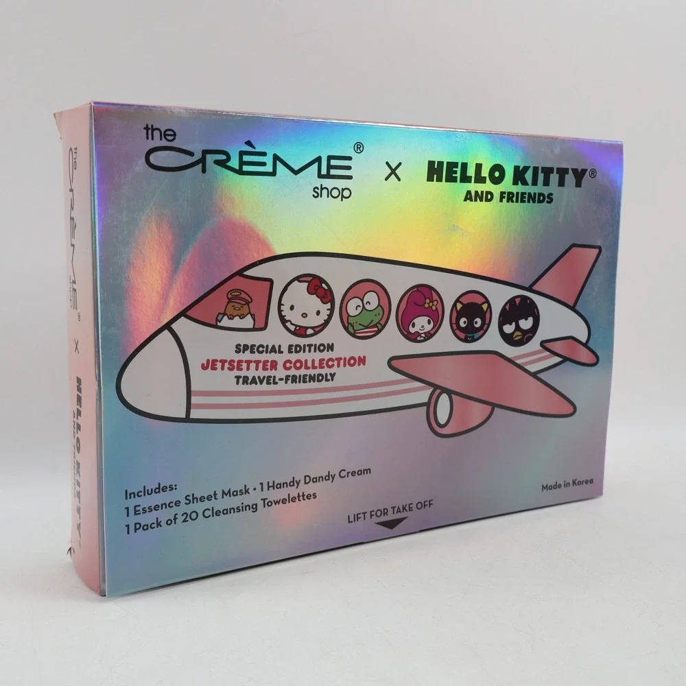 The Creme Shop x Hello Kitty Travel Set, Sheet Mask, Hand Cream, Towelettes