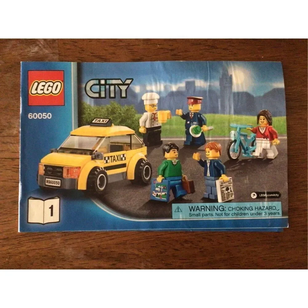 LEGO City Train Station #60050 Instruction Manual Only 1,2,3 (6004)