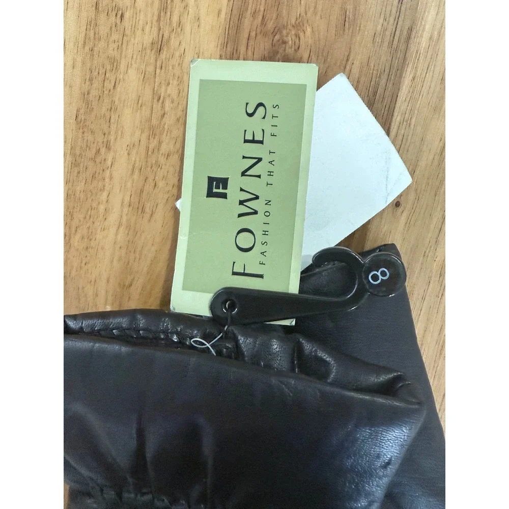 NEW Vintage Fownes  Gloves Size 8 Black ‎ Lined Women's Driving
