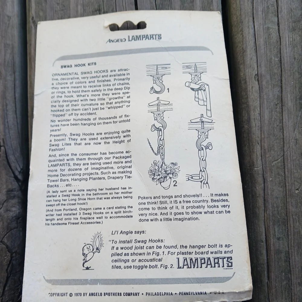 Angelo Lamparts add vintage