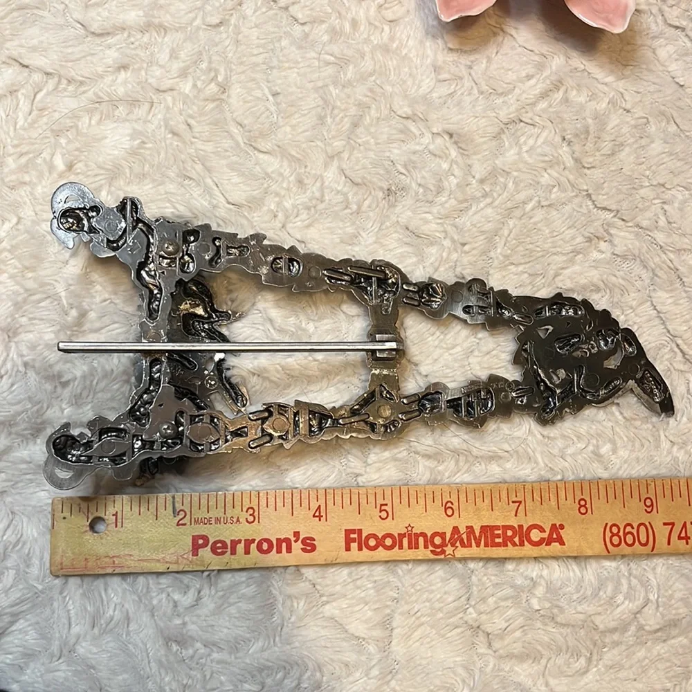 Vintage Ornate Floral Plate Stand