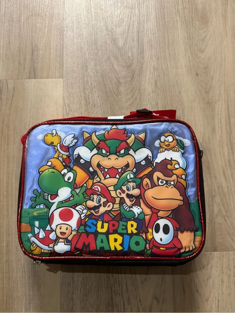 Disney Super Mario Red Blue Green Character Lunch Bag