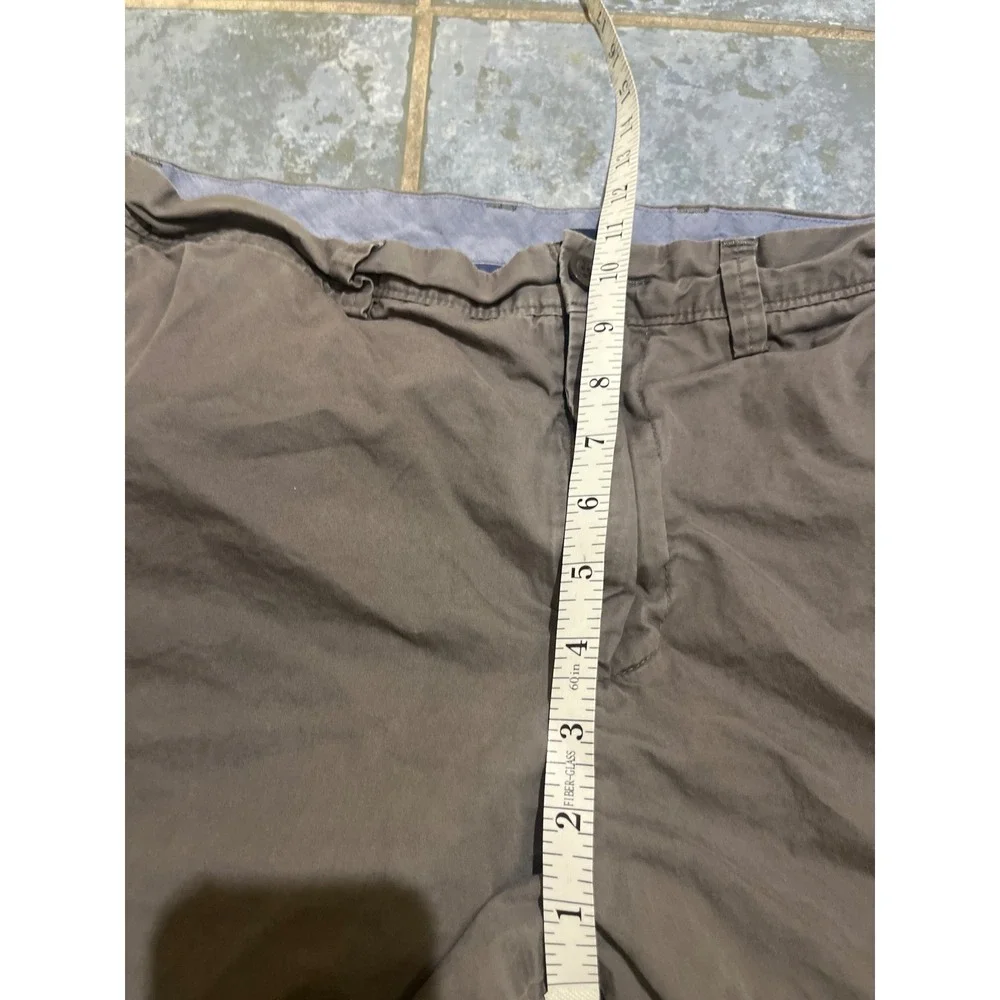 J Crew Mens Chino Shorts Khaki‎ Grey Flat Front Cotton Size 34w Casual Preppy