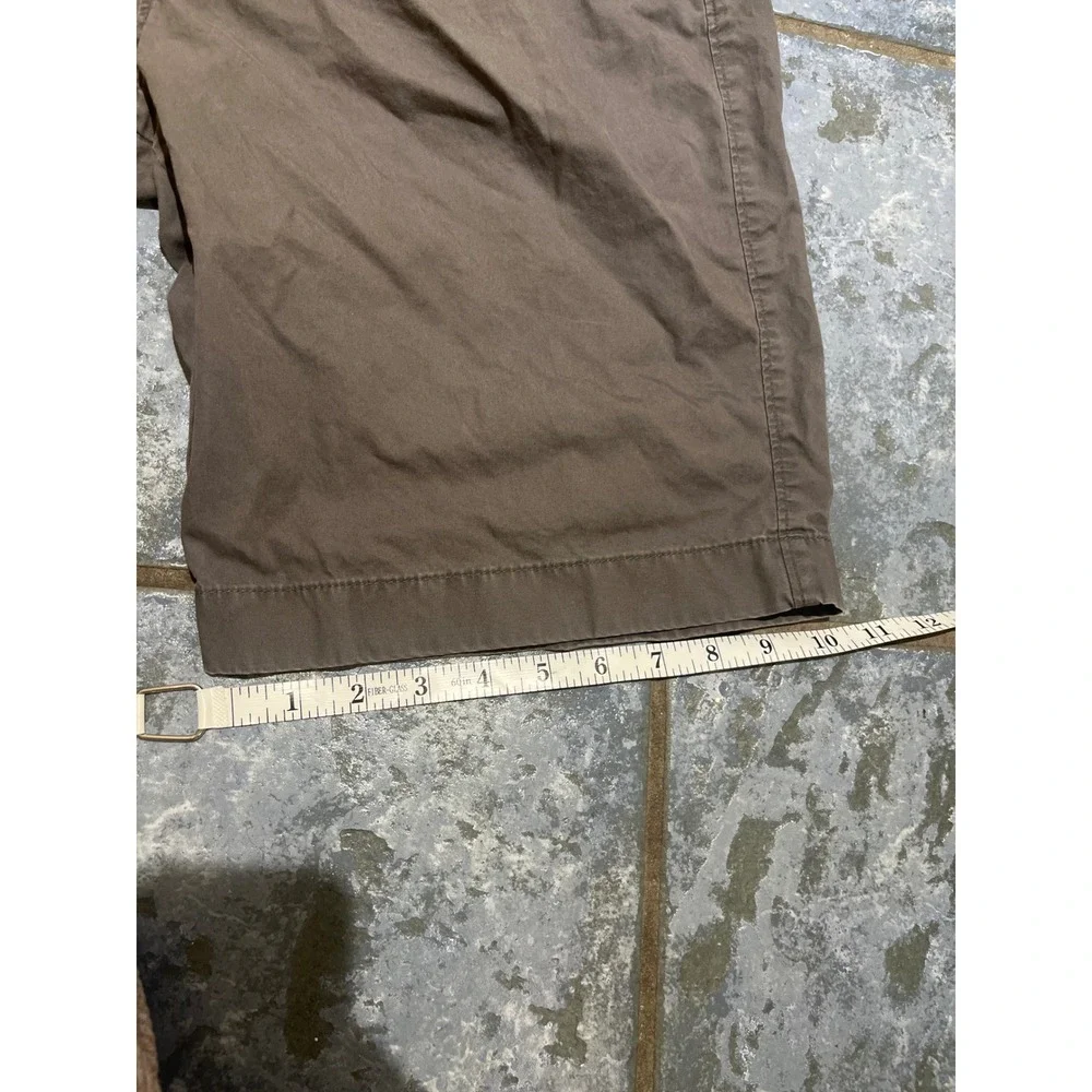 J Crew Mens Chino Shorts Khaki‎ Grey Flat Front Cotton Size 34w Casual Preppy