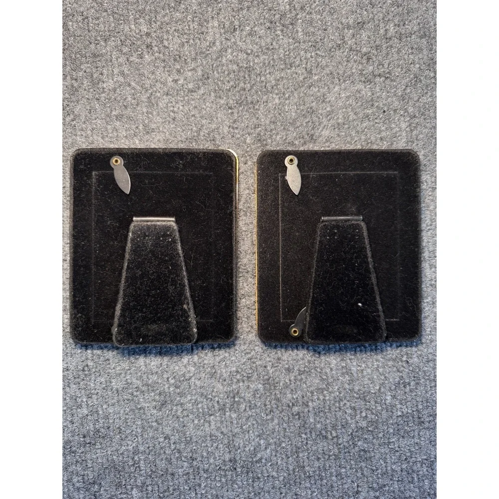 Art Deco Enameled‎ Calla Lilly 5x4 Inch Picture Frame Set Of 2