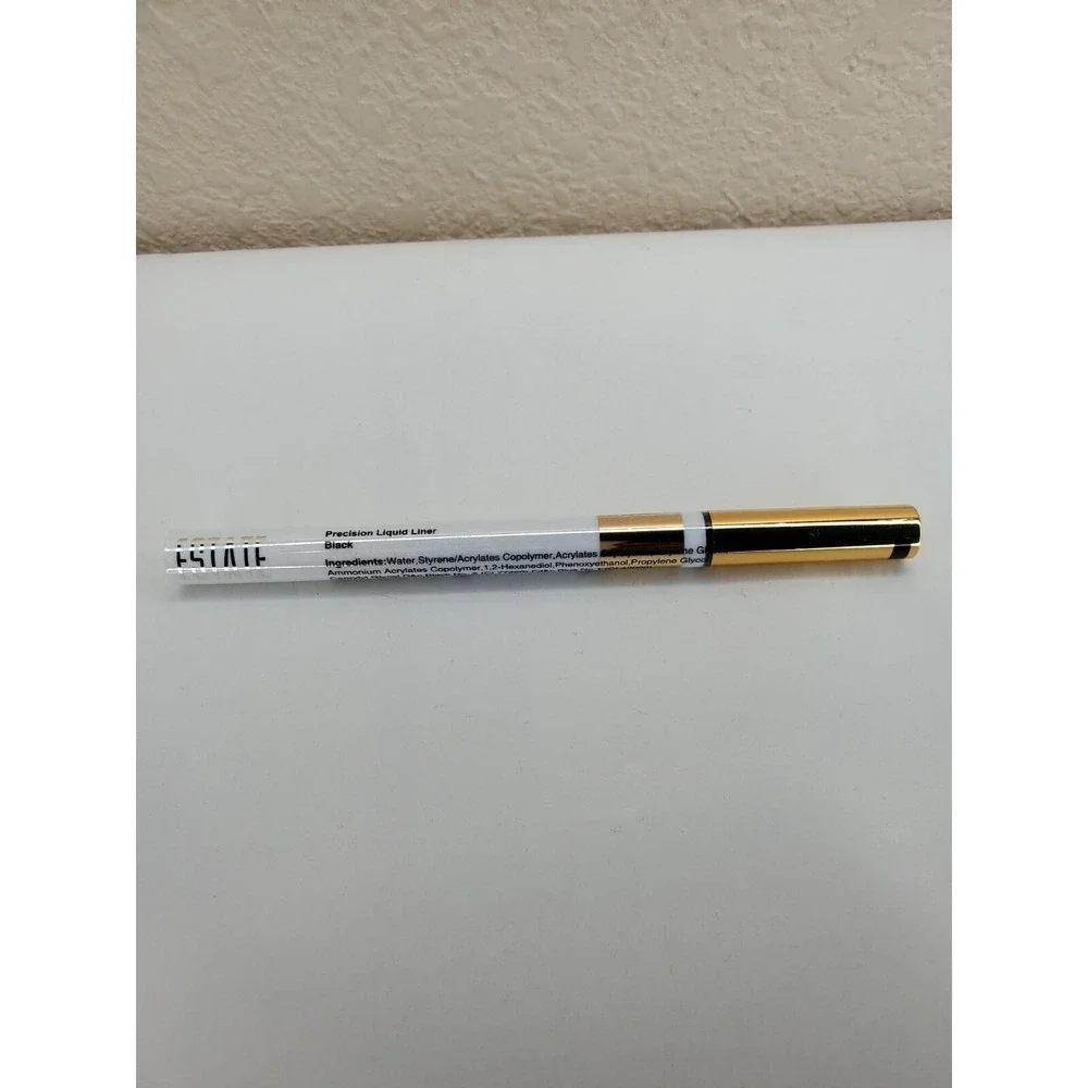 Estate Cosmetics Precision Liquid Liner in Black ‎ Sealed Full Size 0.14 oz.