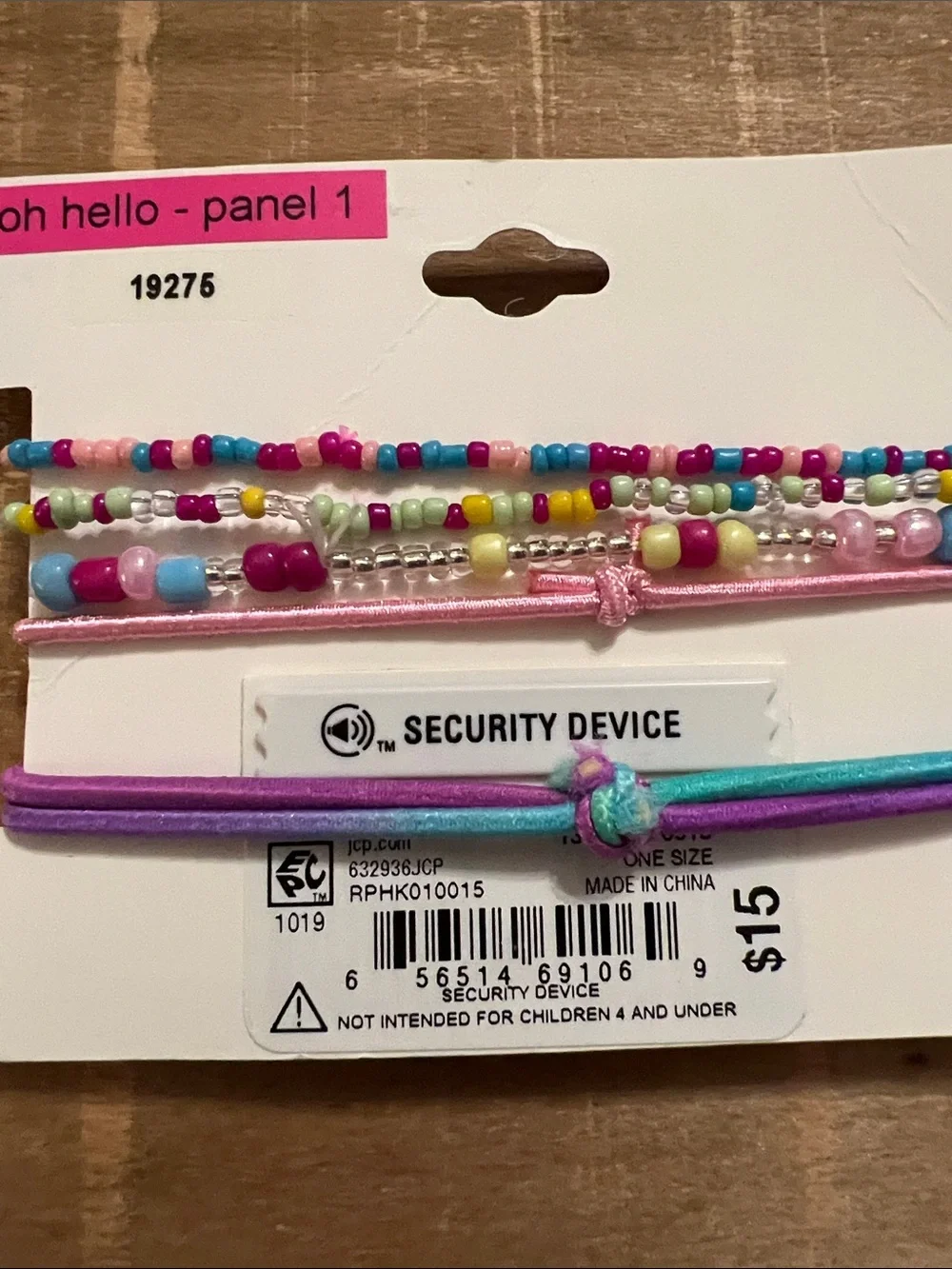 OH. Hello multicolor bracelet