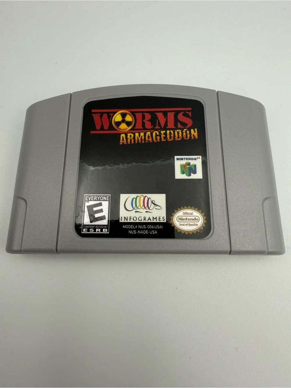 Nintendo Worms Armageddon N64 Cartridge - Gray