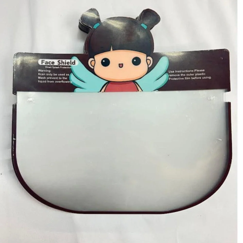 NEW! DIPOSABLE POTECTIVE KIDS FACE SHIELD - 100‎ PC BROWN