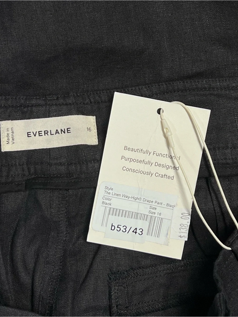 Everlane new tag