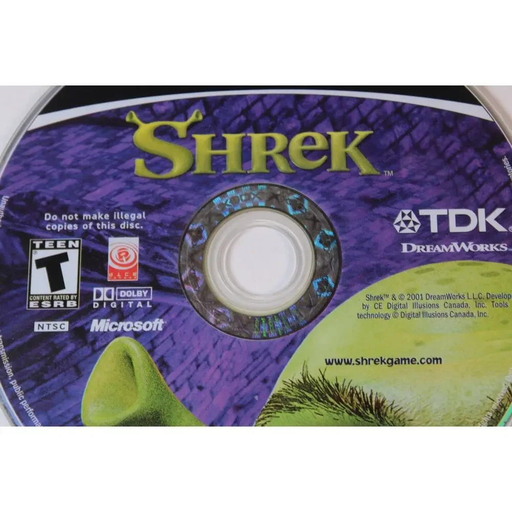 Shrek (Microsoft Xbox) Authentic, game disc only, Tested/works
