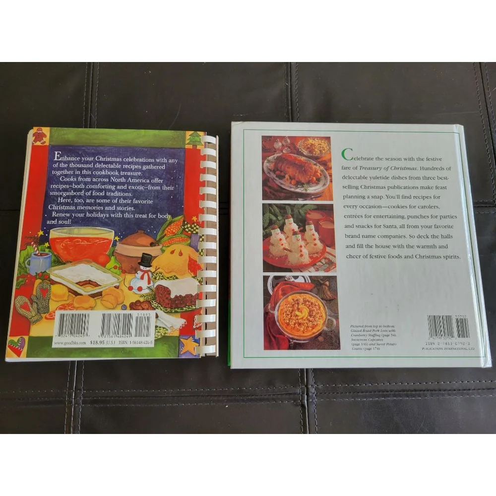 Vintage Christmas Cookbook Bundle - 2 Book Set | Recipes & Traditions