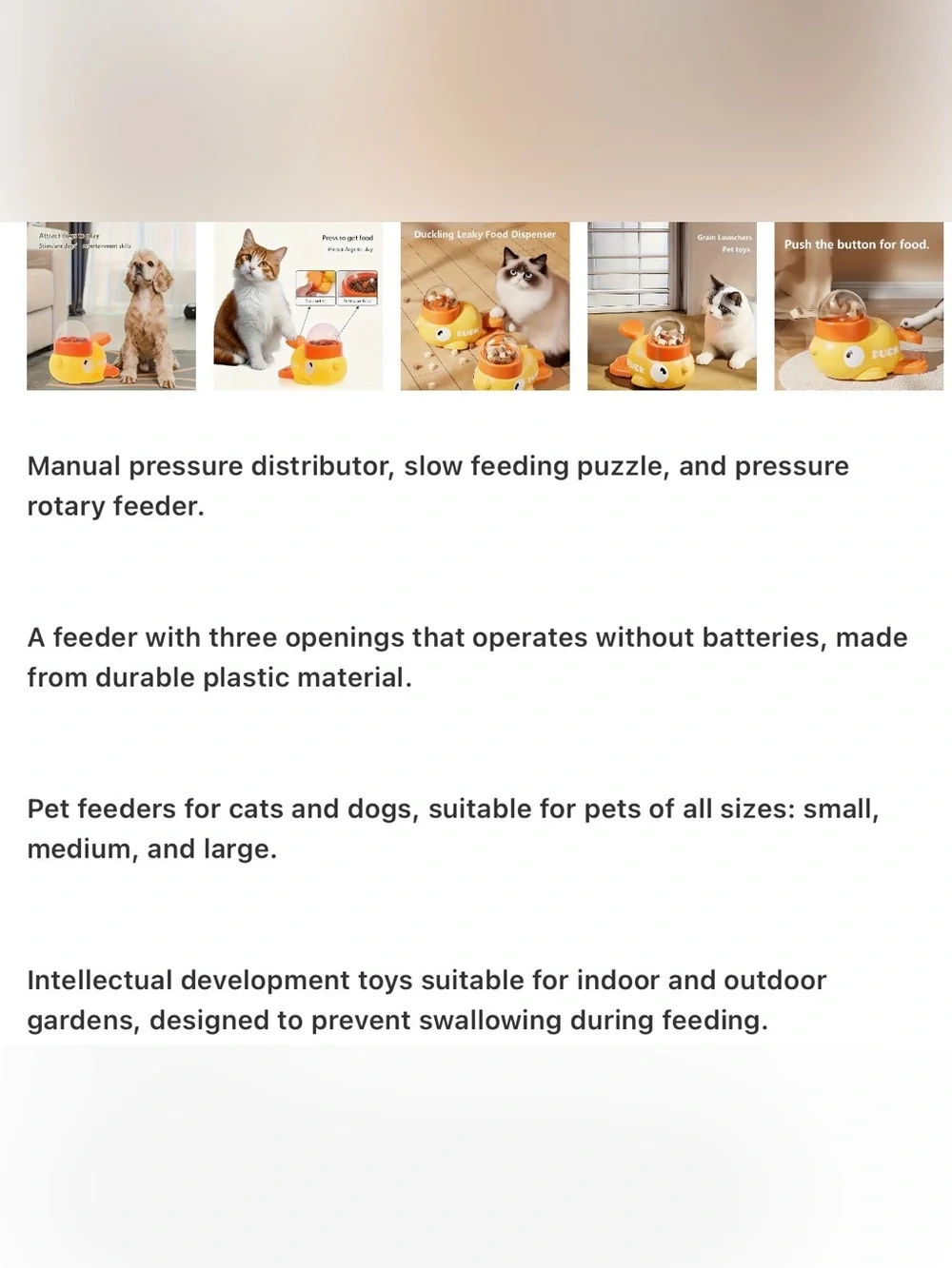 Yellow & Orange Interactive Dog Treat Dispenser🌺