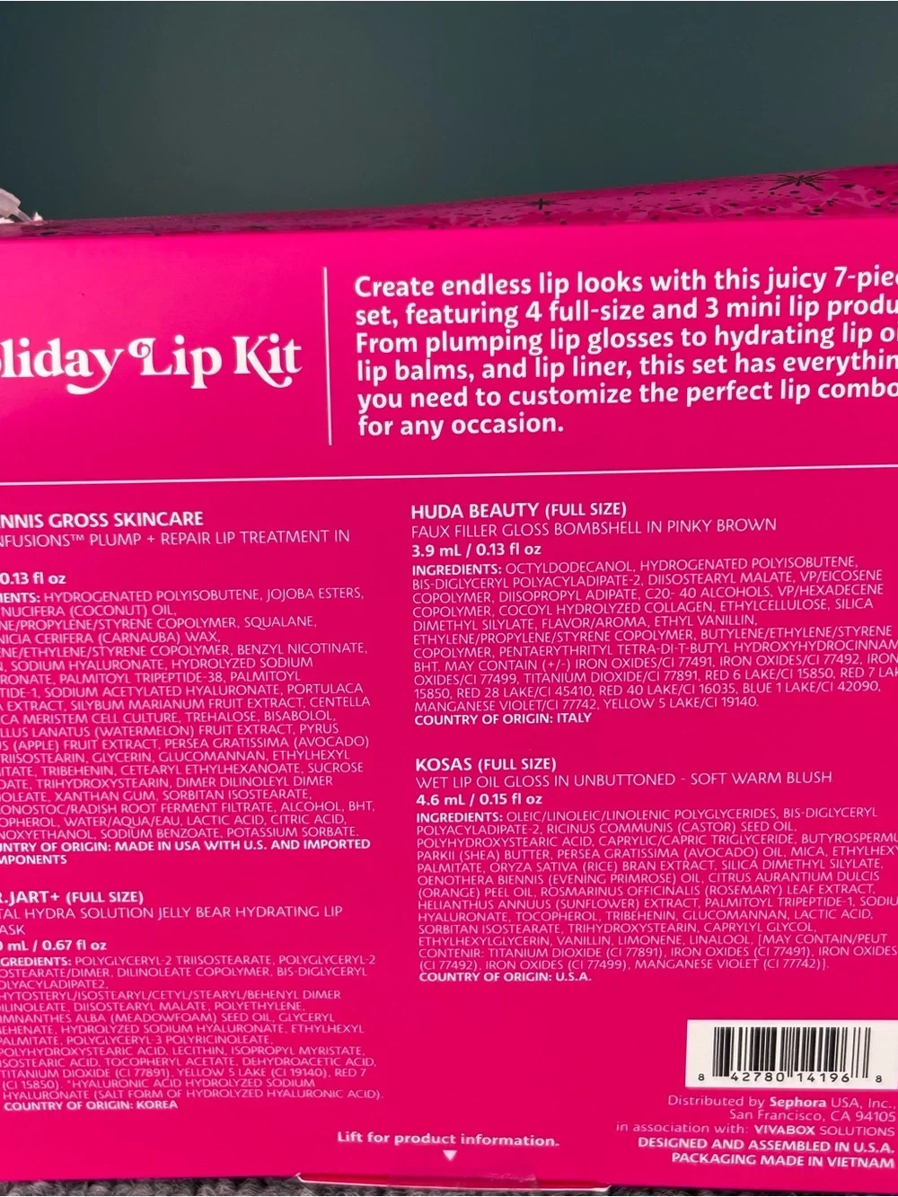 Sephora Favorites - Varies holiday lip