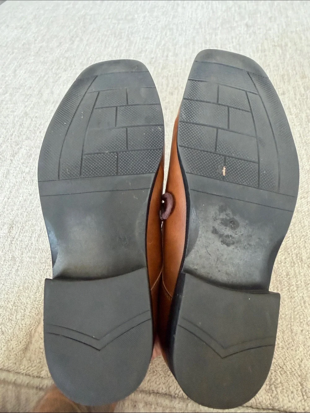 Alfani Brown Leather Lace-Up Oxford Dress Shoes