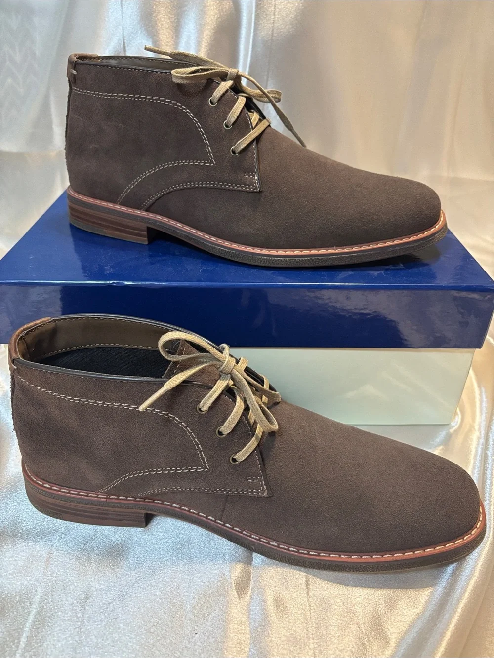 Men's Brown Suede Chukka Boots - J. Murphy by Johnston & Murphy