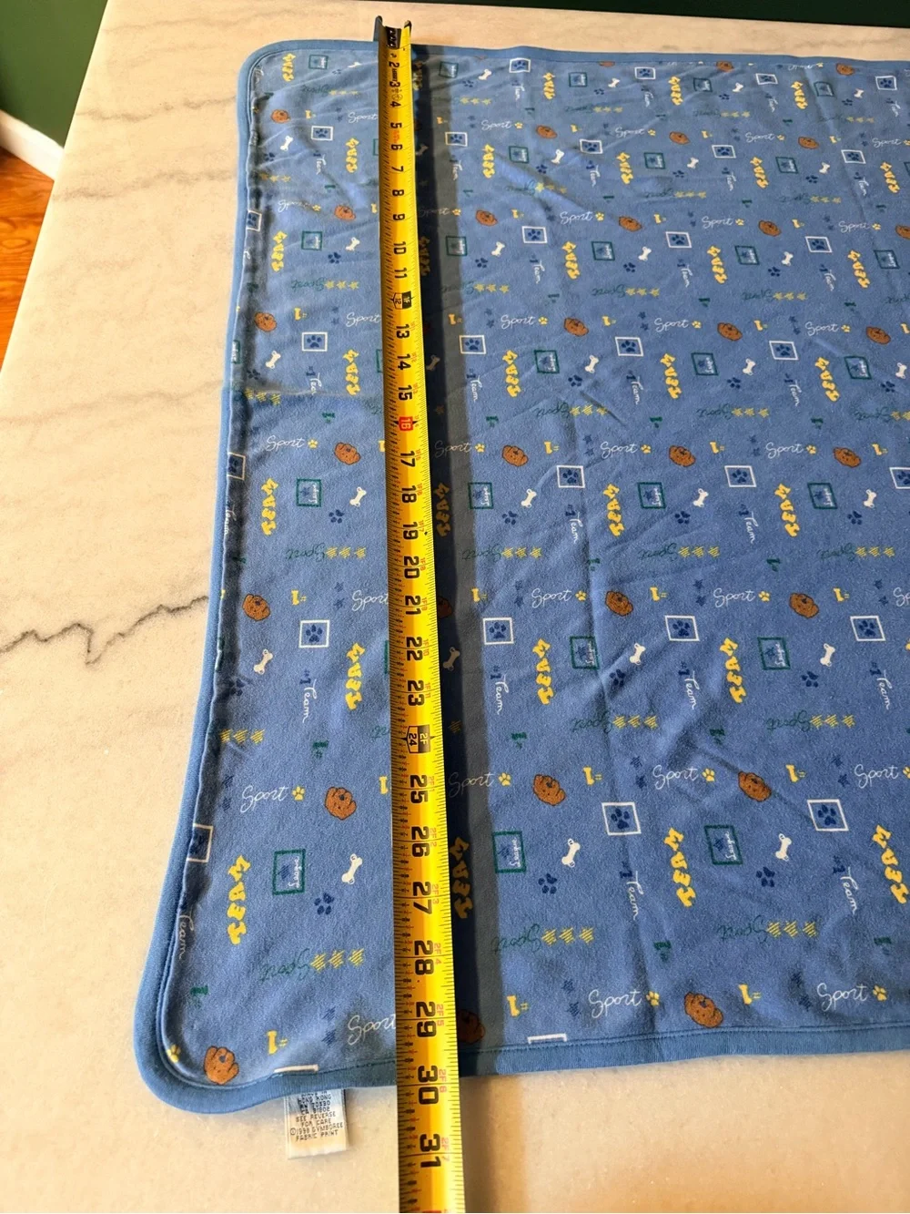 Vintage 1998 Gymboree “Fall Fun Sports Team” Baby Blanket