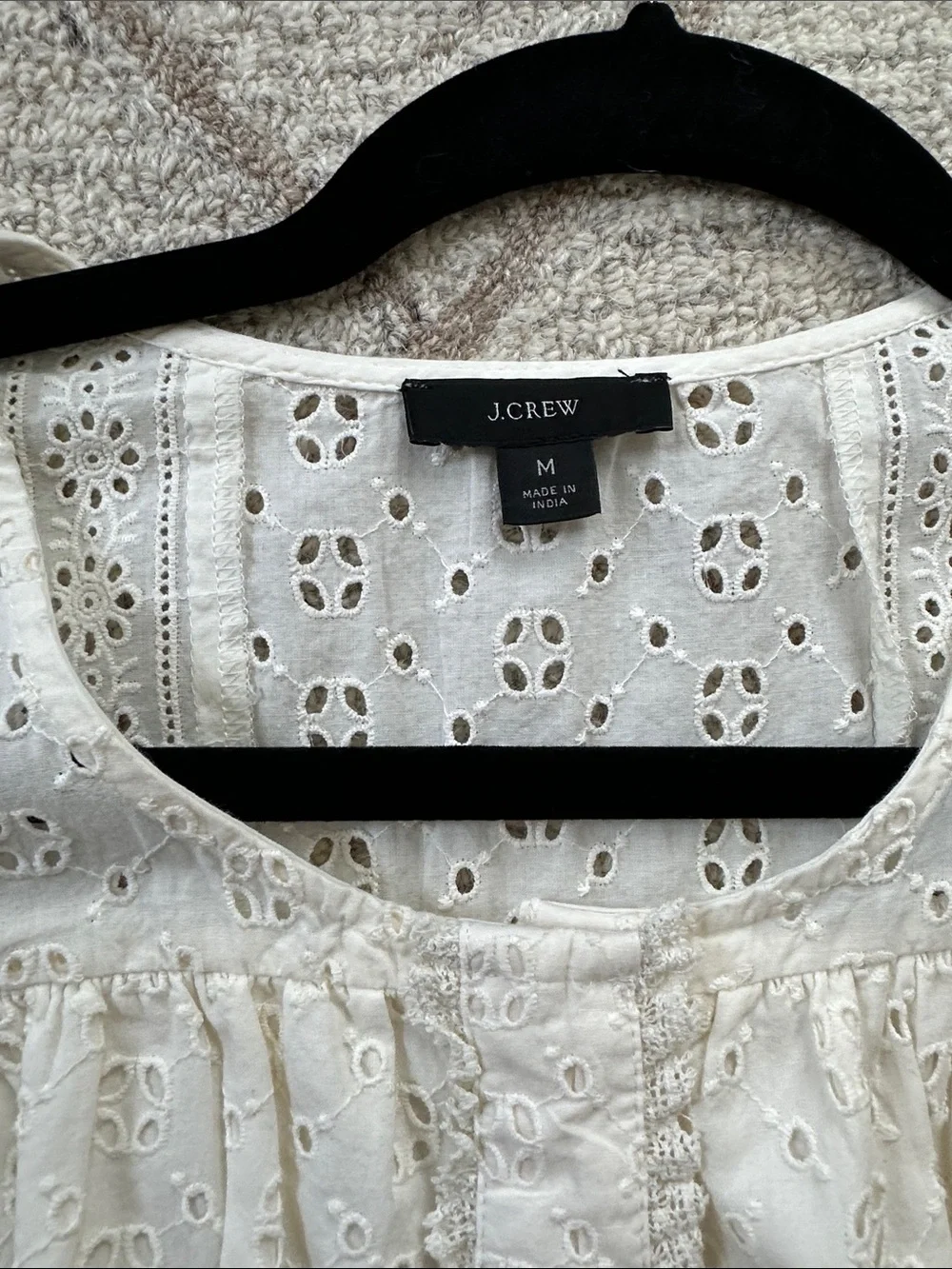 J. Crew crisp ivory