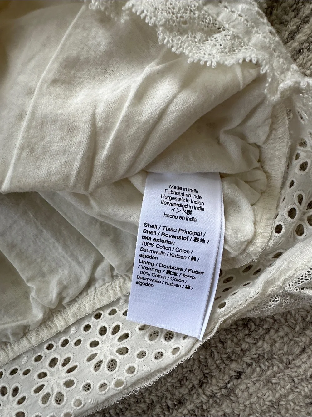 J. Crew crisp ivory