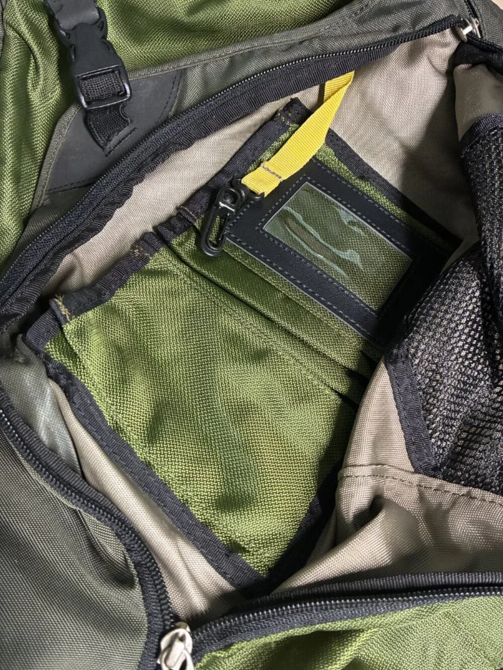 Vintage REI Expandable Workload Commuter Backpack Olive Green Tech Bag