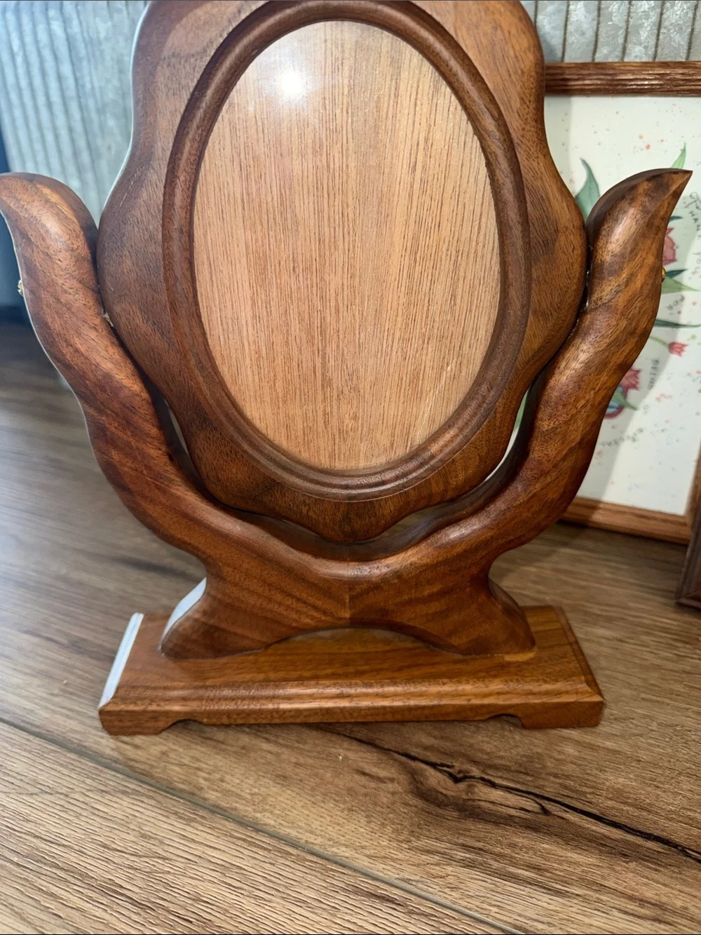Vintage Brown Wood Picture Frames Bundle