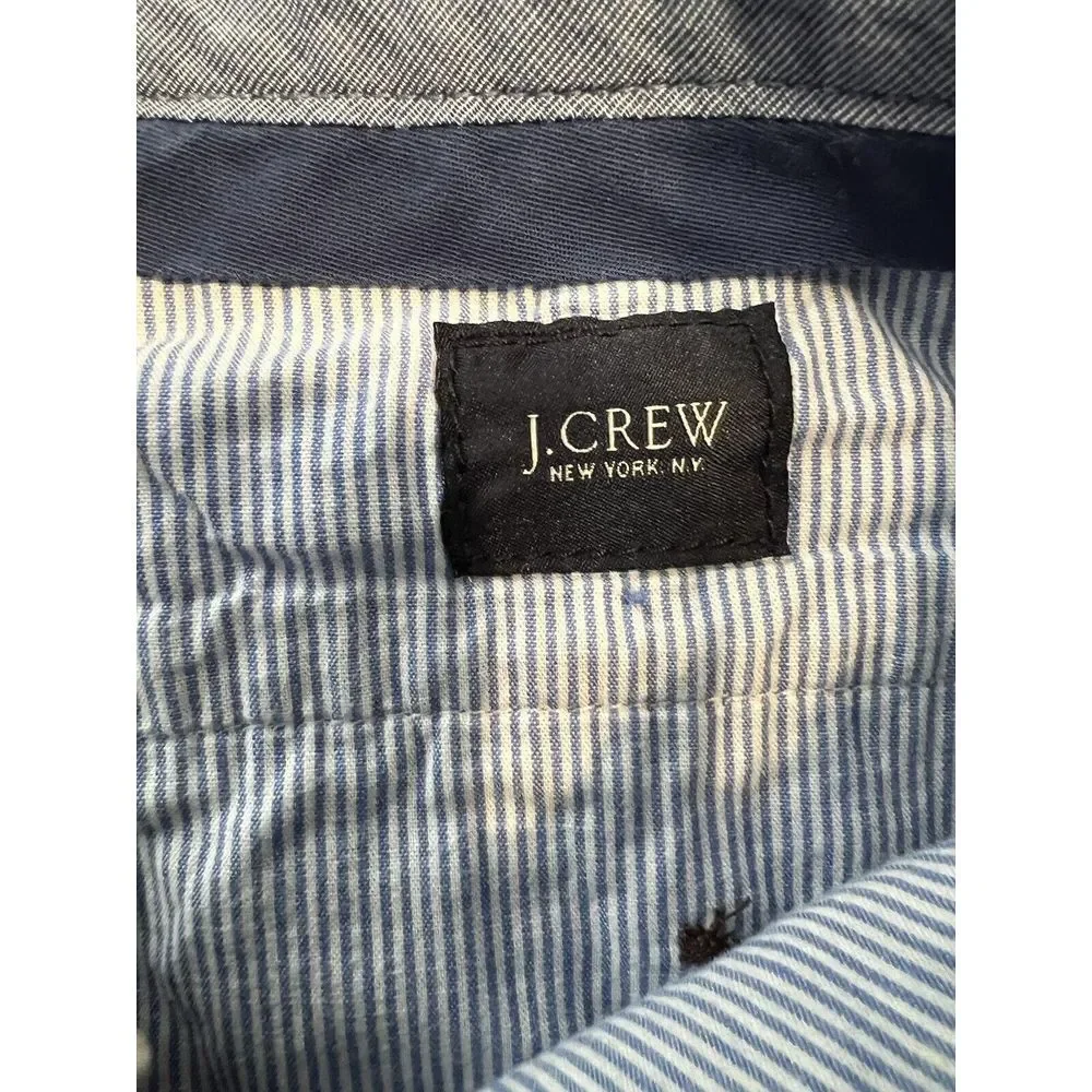 J Crew Club Shorts Men's 34W‎ FlatFront Brown Chino Shorts Inseam 10 Inch…