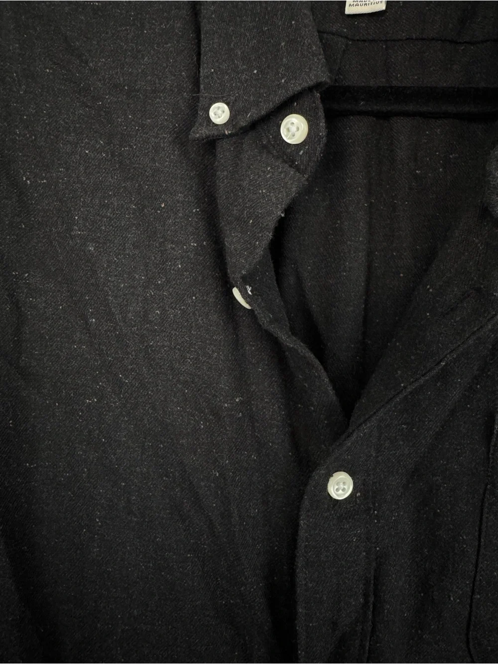 J. Crew Black Long-Sleeve Button-Down Shirt
