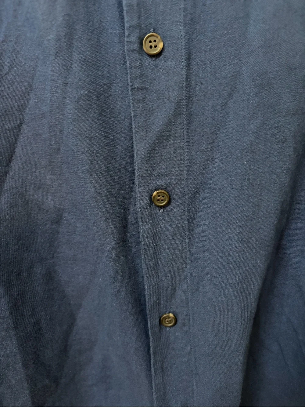 NWT Banana Republic Men's Short-Sleeve Button-Down Shirt - Blue medium tall