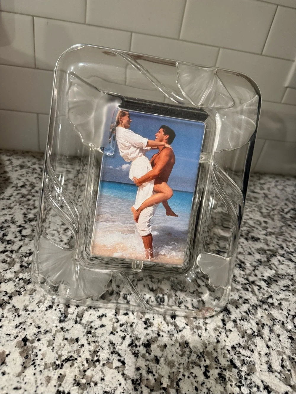 Crystal Clear Glass Picture Frame - Transparent