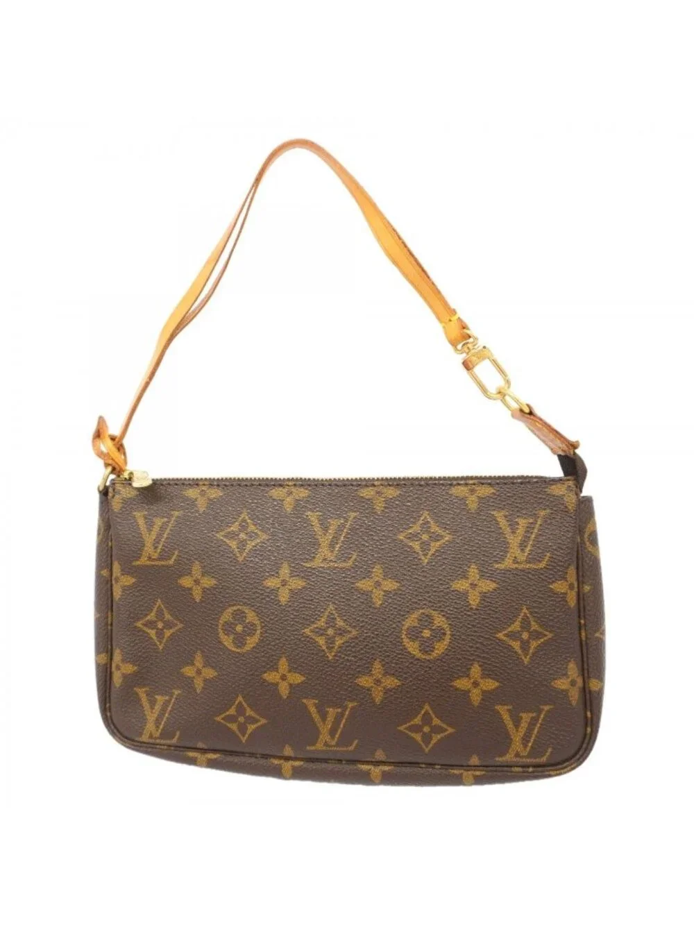 Louis Vuitton Pouch Monogram Pochette Soir Brown