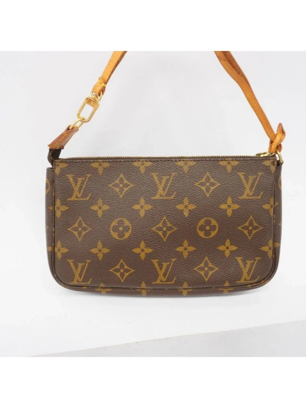 Louis Vuitton Pouch Monogram Pochette Soir Brown