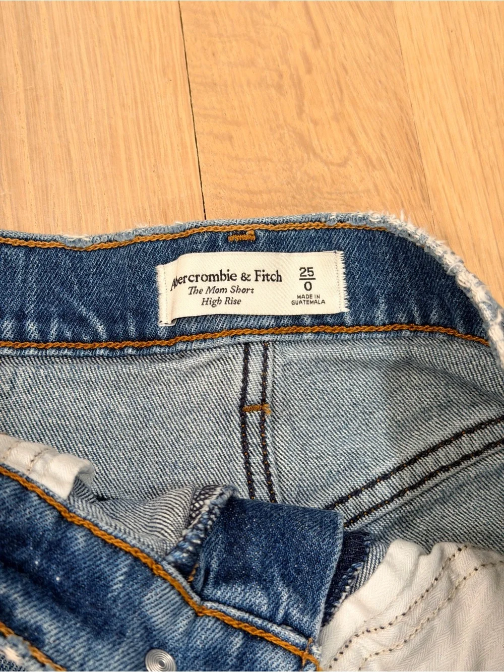 Abercrombie & Fitch “The Mom High Rise” Denim Shorts