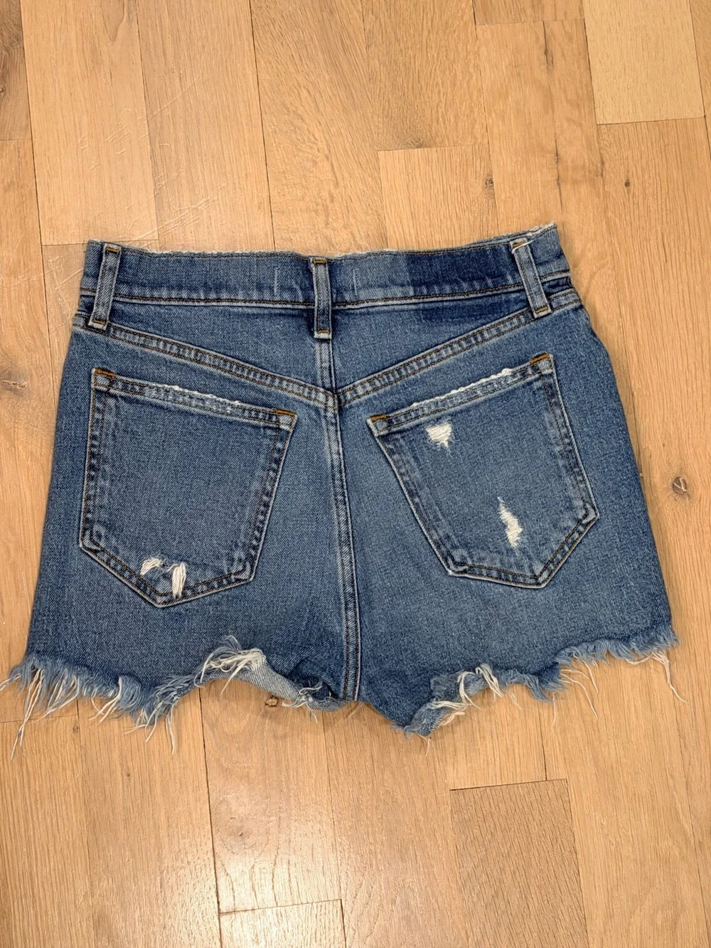 Abercrombie & Fitch “The Mom High Rise” Denim Shorts