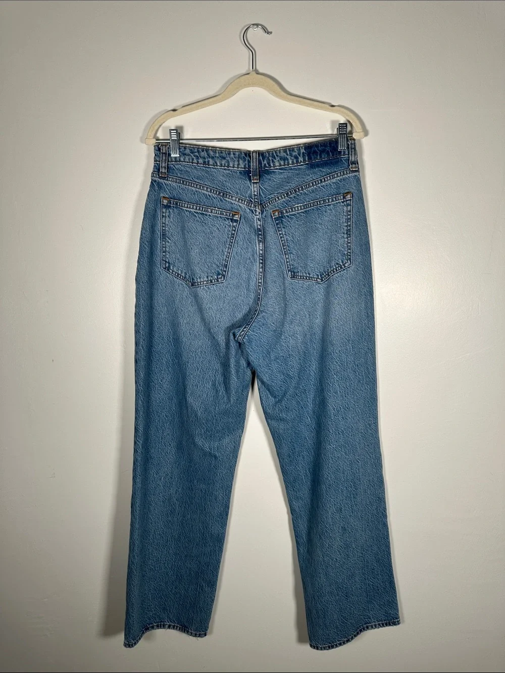 Abercrombie & Fitch High Rise Straight Leg Jeans Size 10 Vintage Wash
