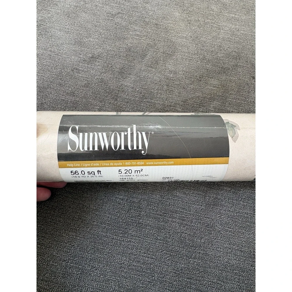 Sunworthy‎ Wallpaper Roll 56 Sq Ft Prepasted Floral Design New 164155