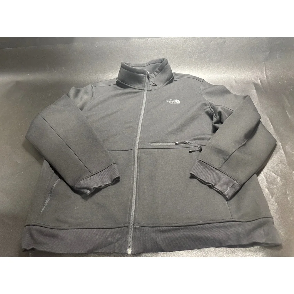 The North‎ Face Mens Full Zip Jacket Fleece Lined Black XXL