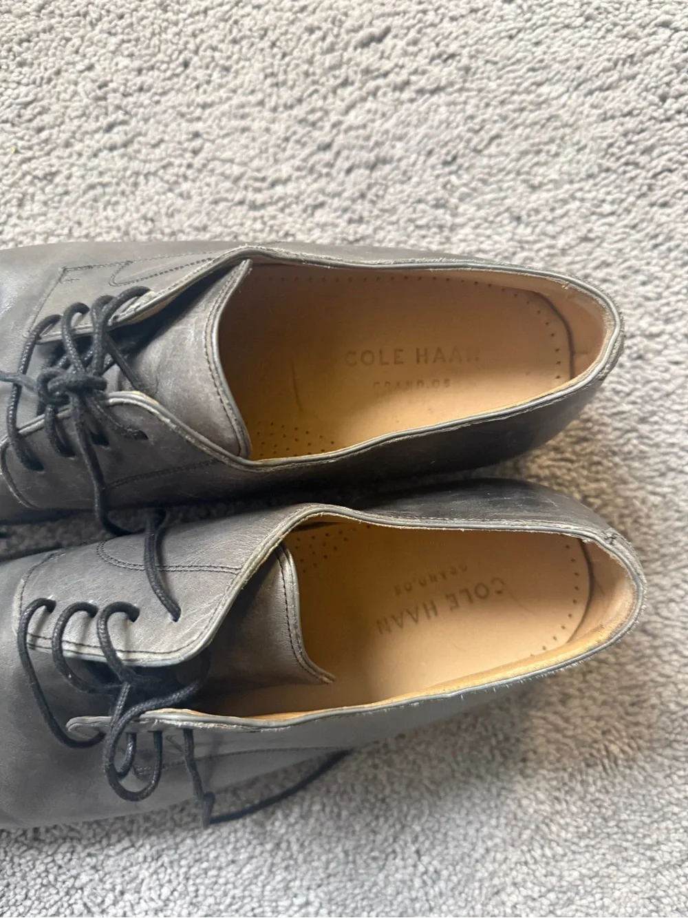 Cole Haan polished black