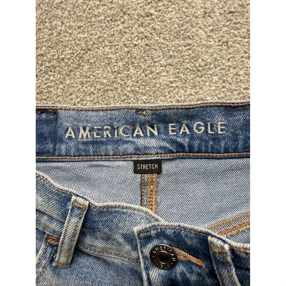 American Eagle Outfitters Womens Denim Cutoff Shorts Light Wash Size 00‎ Stretch