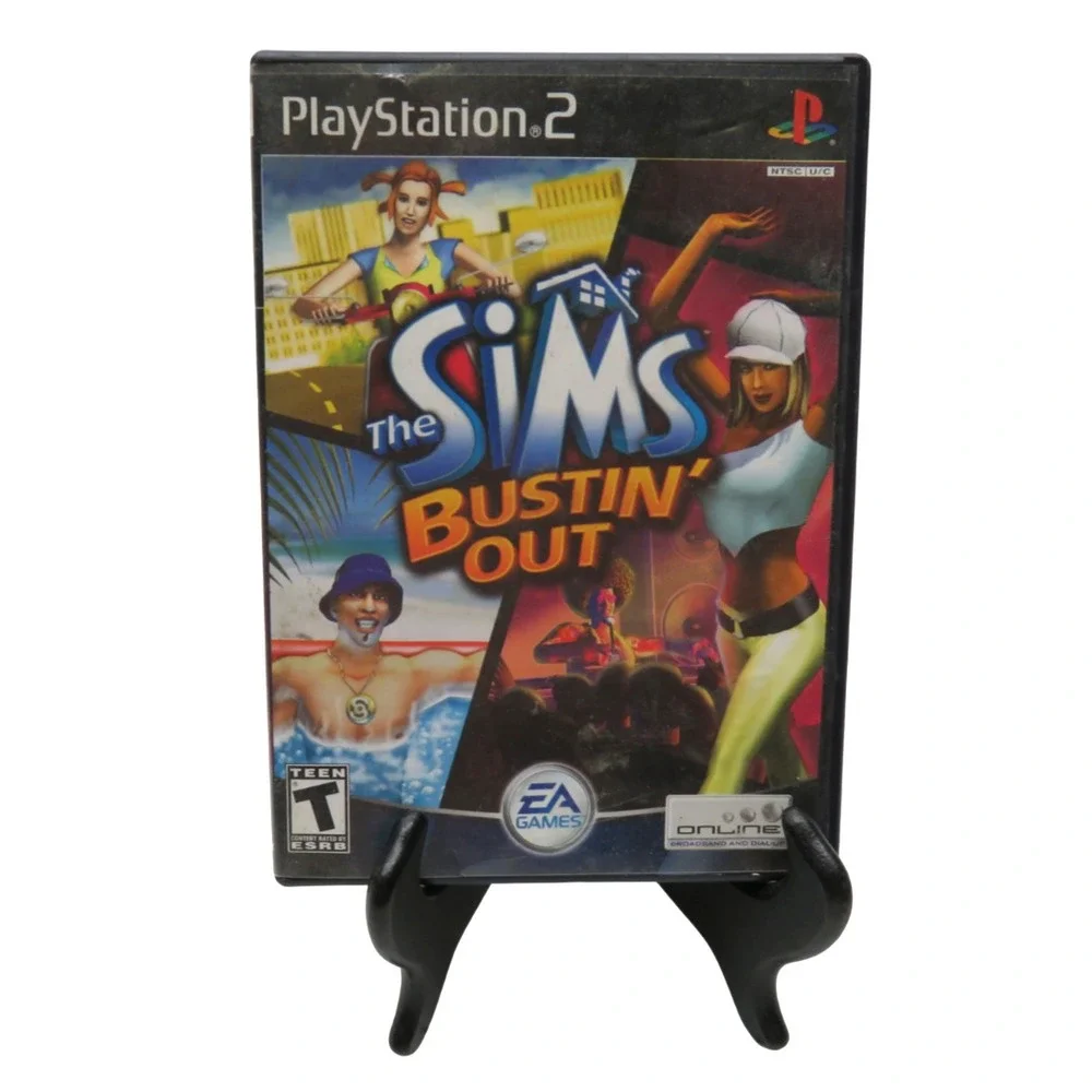 The Sims Bustin' Out‎ (Sony PlayStation 2, PS2, 2003) Complete