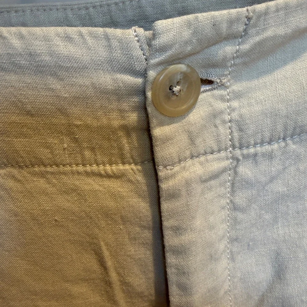 Banana Republic Harrison Linen Blend Straight Leg Pants Beige Womens Size 6‎