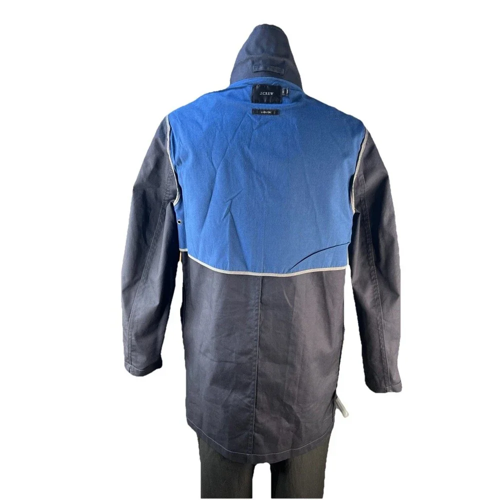 J.Crew Ludlow Men's XS Navy Water-Repellent Bonded Cotton Car Coat HO16 E8564