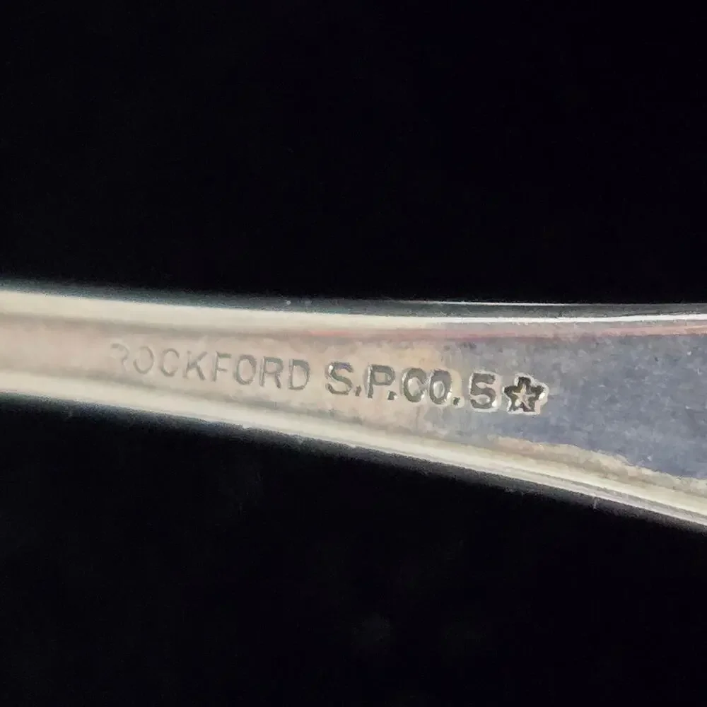 Vintage Rockford Silver Plate Co Fork Spoon Children's Engraved 