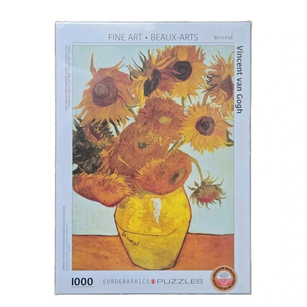Eurographics Van Gogh Twelve Sunflowers‎ Detail 1000 Piece Jigsaw Puzzle Art New