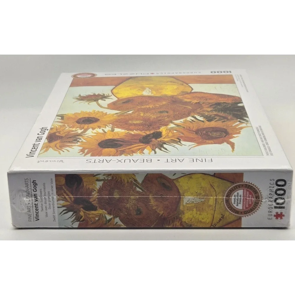 Eurographics Van Gogh Twelve Sunflowers‎ Detail 1000 Piece Jigsaw Puzzle Art New