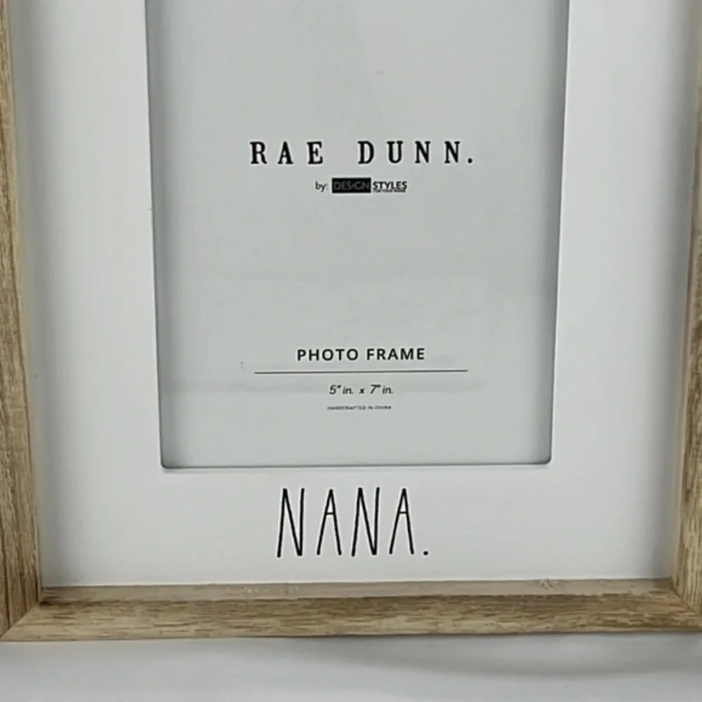 Rae Dunn - ‘Nana’ hearts wood frame. 5” x 7”. NWT. Firm! Last One!