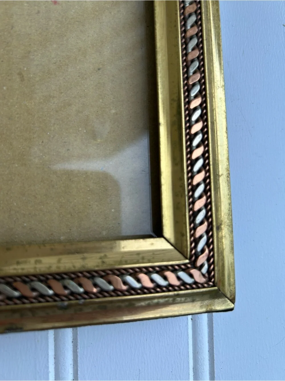 Vintage Frame Fetco Brass Photo Gallery Wall Heavy Cottagecore 8x10