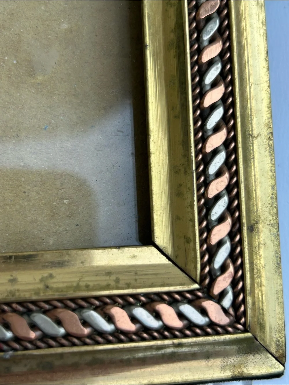 Vintage Frame Fetco Brass Photo Gallery Wall Heavy Cottagecore 8x10