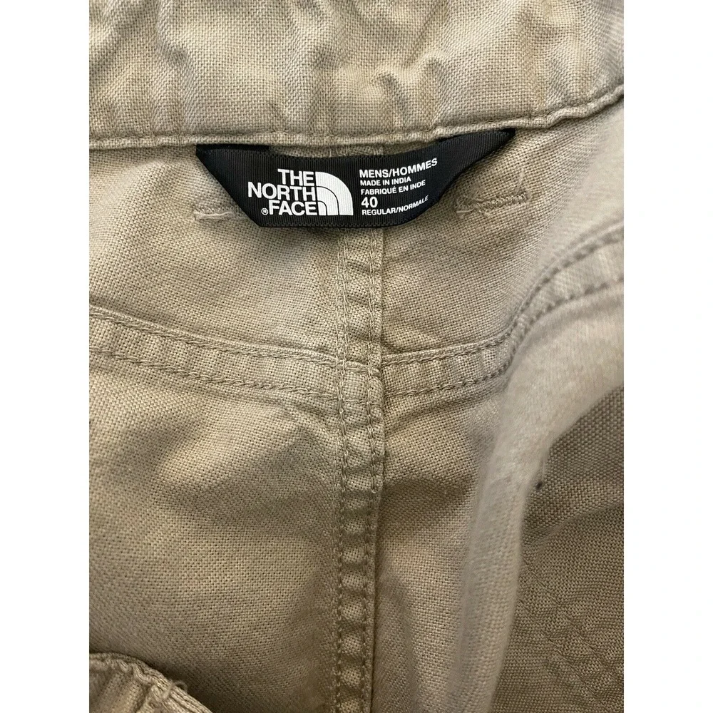 The North Face Men's Cargo Khaki Hiking Trail Pants Nylon Size 40 Outdoors‎ Fish